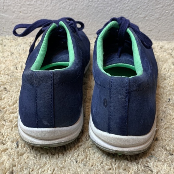 Duluth Trading Co royal blue suede lace up casual trainers sneakers size 8 M - Picture 5 of 11